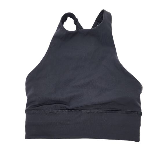 Lululemon Black Align High Neck Light Support Buttery Soft Tank Top Size 2 - Picture 1 of 3